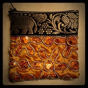 Sequined Indian Inspired Change Purse